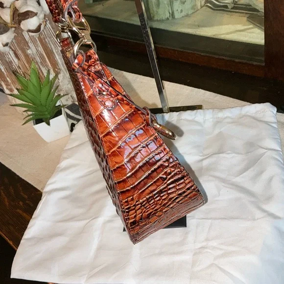 NWOT BRAHMIN SMALL BEKKA SHOULDER BAG HANDBAG PECAN MELBOURNE Retail $295 - Picture 3 of 13